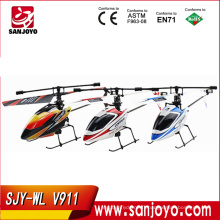 2.4G 4CH seule lame wl v911 ​​Gyro RC MINI extérieure r / c copter avec LCD et 2 piles v911 ​​hélicoptère